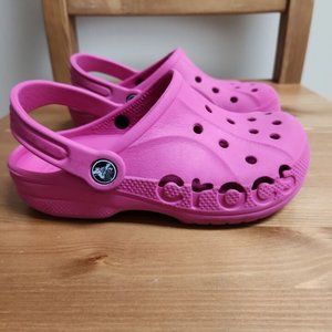 Crocs Baya Pink Slip On Clog Youth Size 13 Unisex Comfort Shoes